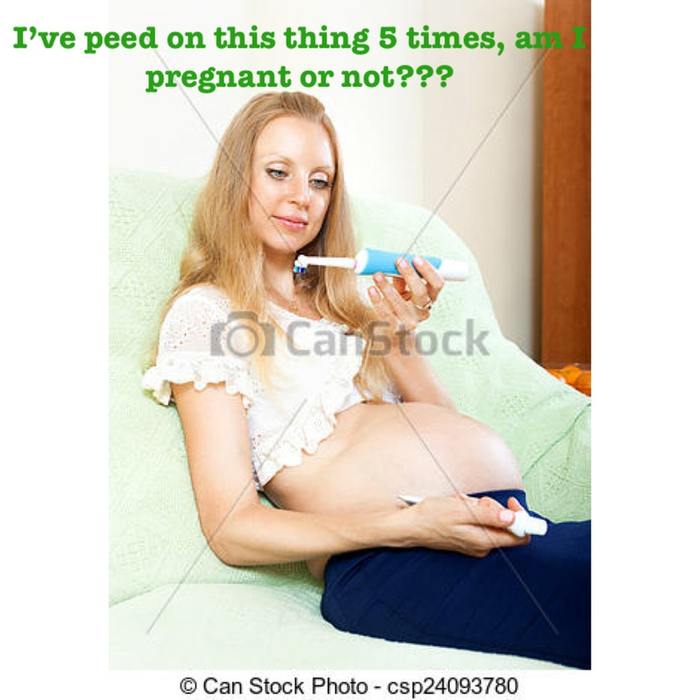 I've peed on this thing five times already, so am I pregnant or not? - Pregnancy, Stupidity, Photo stock, Reddit
