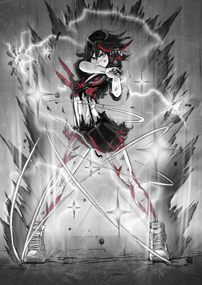 Matoi Ryuuko - Anime art, Anime, Kill la Kill, Matoi Ryuuko, Jacob Noble