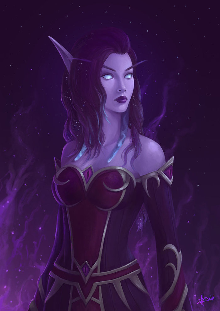 Void Elf - Art, World of warcraft, Abyss Elves, Elves