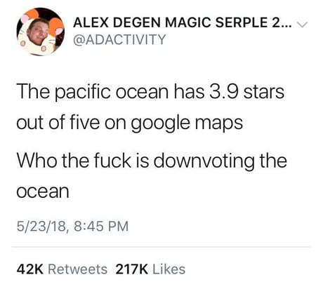 Ratings on google maps - Ocean, Picture with text, Screenshot