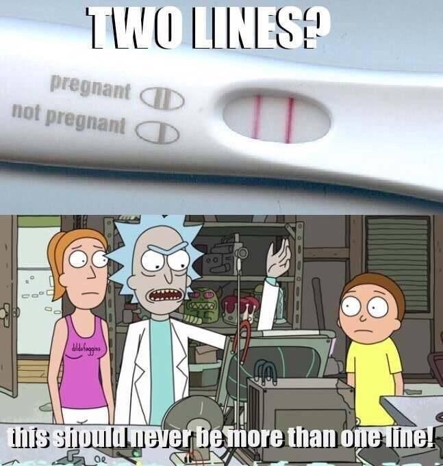 Two lines? - Rick and Morty, Picture with text, Reddit