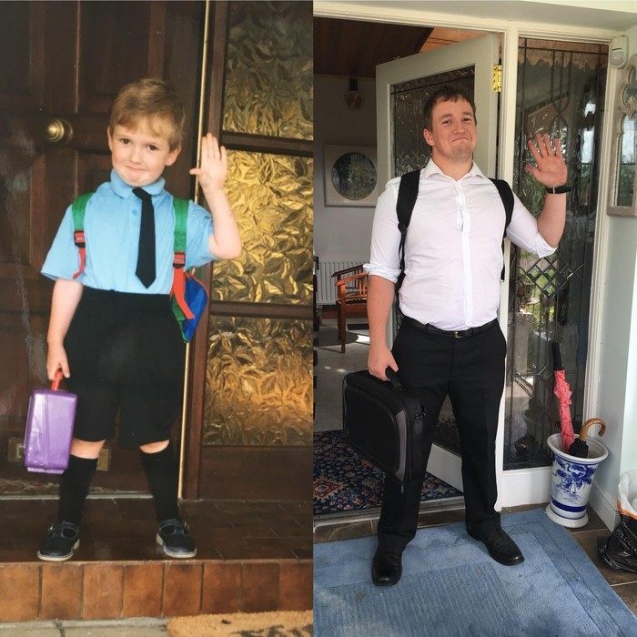 First day of elementary school vs last day of teacher training - Time, Reddit