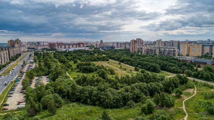 Яблоновский сад - Моё, Санкт-Петербург, Парк, Яблоновский сад, Квадрокоптер