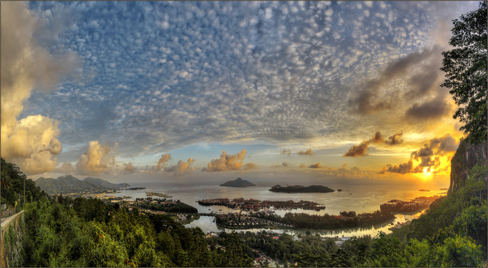 pearl dawn - My, dawn, Seychelles, Ocean, Island, Summer, The photo