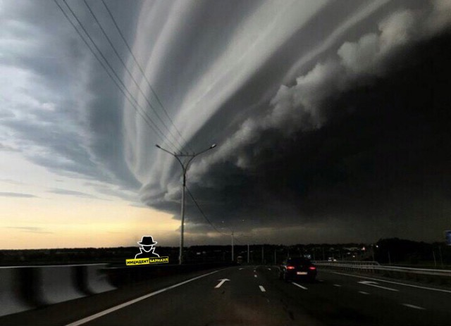 A hurricane swept through Barnaul - Barnaul, Hurricane, Video, Longpost