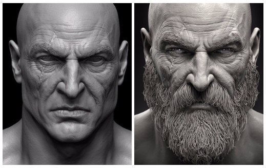 Kratos without beard - Hugh Jackman, Kratos, Screen adaptation
