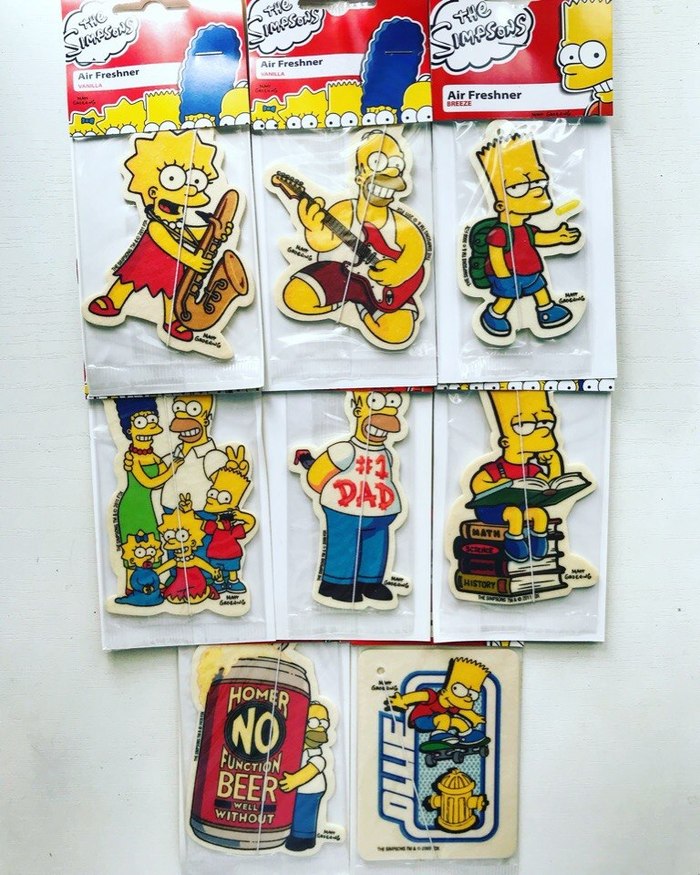 The Simpsons!! Eee, I have all 8;) I know where to get it)) - My, The Simpsons, Homer Simpson, Lisa Simpson, Maggie Simpson, Bart Simpson, Air freshener