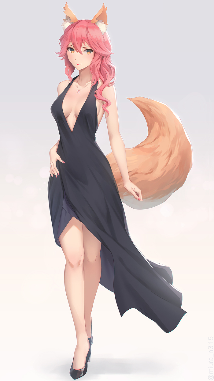 Tamamo no Mae - Fate, Fate Grand Order, Fate-Extra, Tamamo no Mae, Аниме, Anime Art, Miura-N315