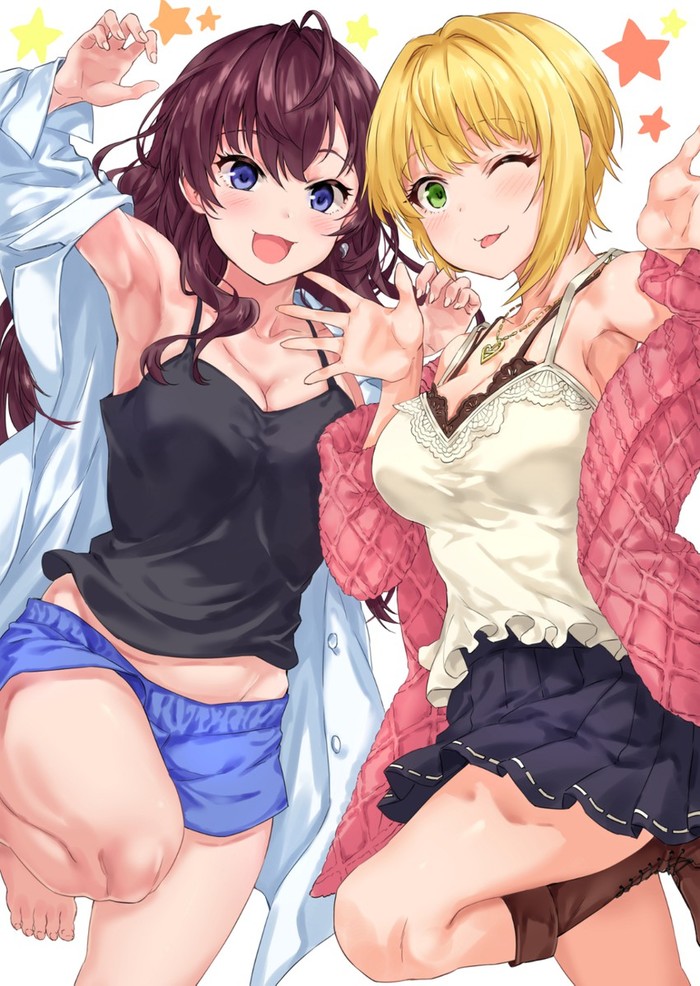 Anime Art - Anime, Anime art, Idolmaster Cinderella Girls, Shiki ichinose, Miyamoto Frederica