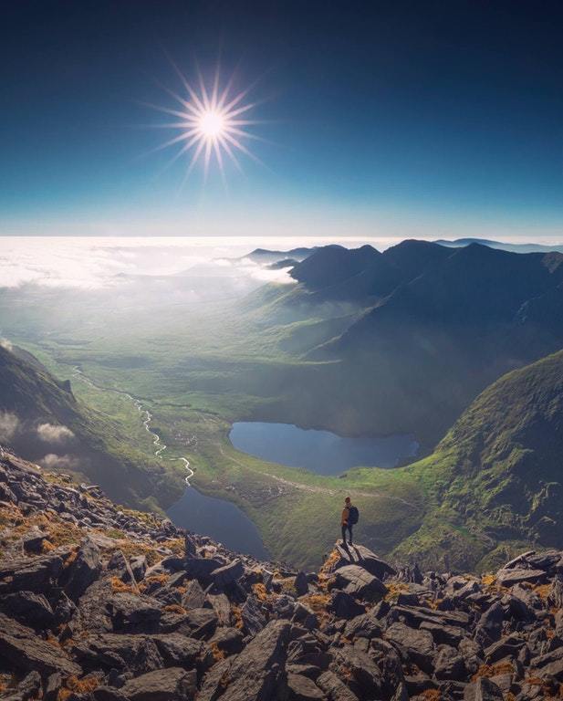 Welcome to Ireland. - The photo, The mountains, Person, Ireland, Reddit