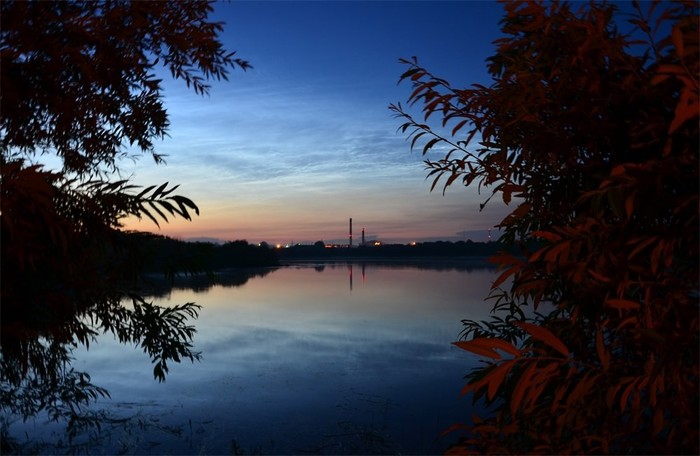 Iset - Night, Nikon, My, Shadrinsk, The photo, Iset, River