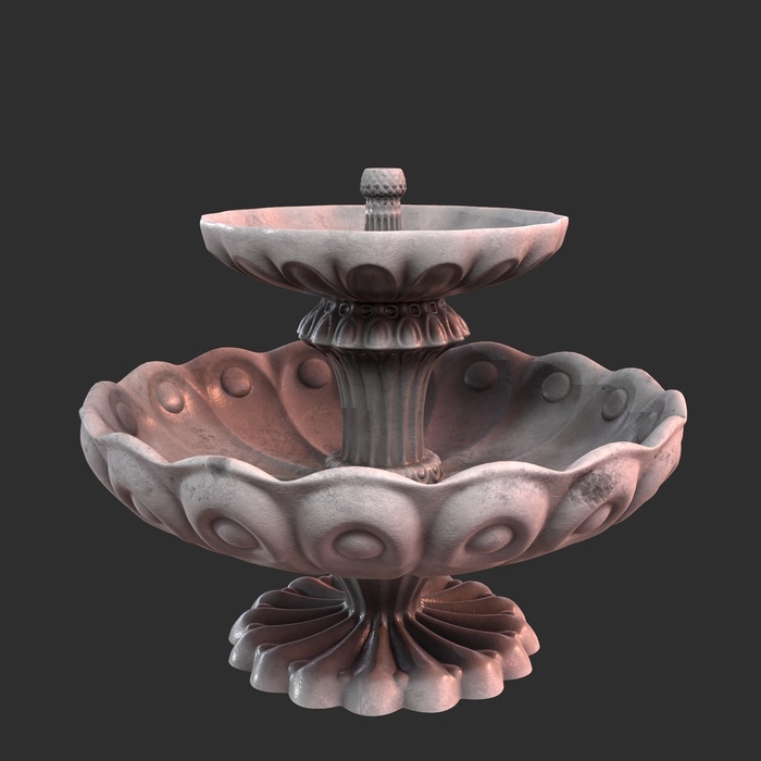 Fountain - Fountain, My, Longpost, 3D modeling