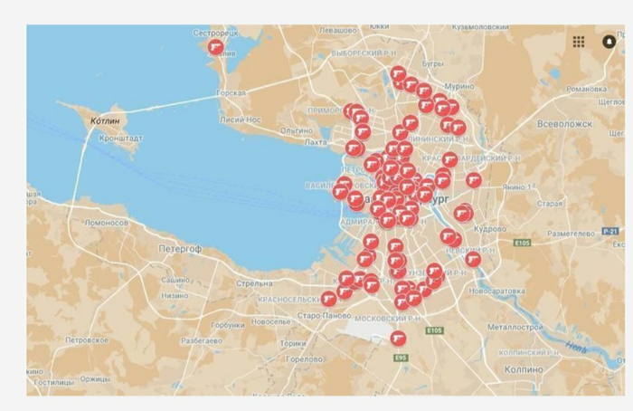 В Петербурге журналист создал карту заказных убийств Бандитский Петербург, Санкт-Петербург, 2000