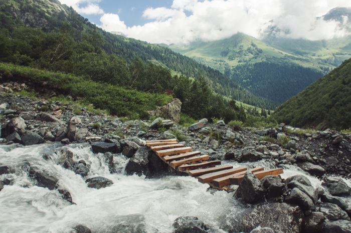 Zhivopisny bridge - My, My, The photo, Nature, Landscape, The mountains, Caucasus