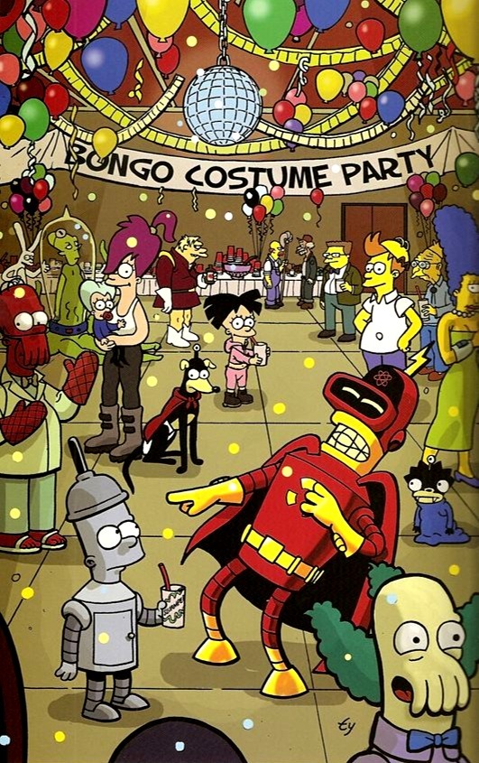 Carnival - The Simpsons, Futurama, Carnival, Masquerade, Cosplay, Party, Art, Images