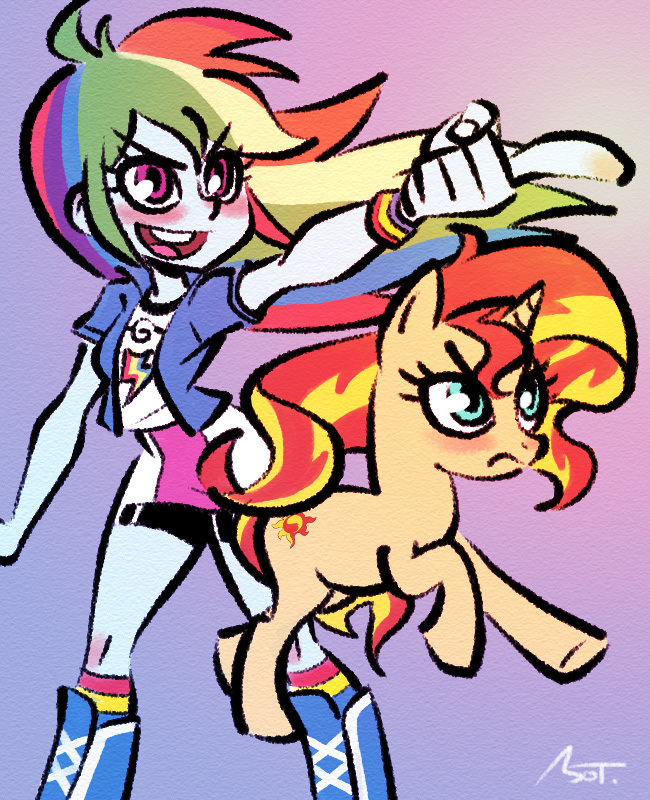 The Incredible Adventures of Pony Sunset! - My little pony, Mane 6, Sunset shimmer, MLP Edge, , Longpost