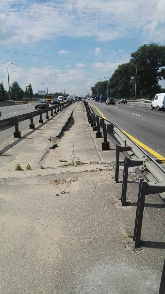 Bridge cracked on MKAD in Minsk - Minsk, MKAD, Road works, Longpost