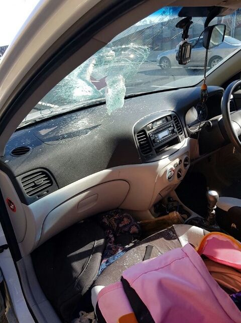 A truck part pierced the windshield - Glass, Auto, The photo, Longpost, Road accident