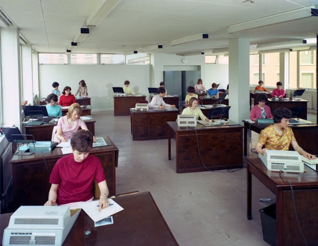 Office life in the 60s. - Office, Office weekdays, 60th, The photo, Longpost