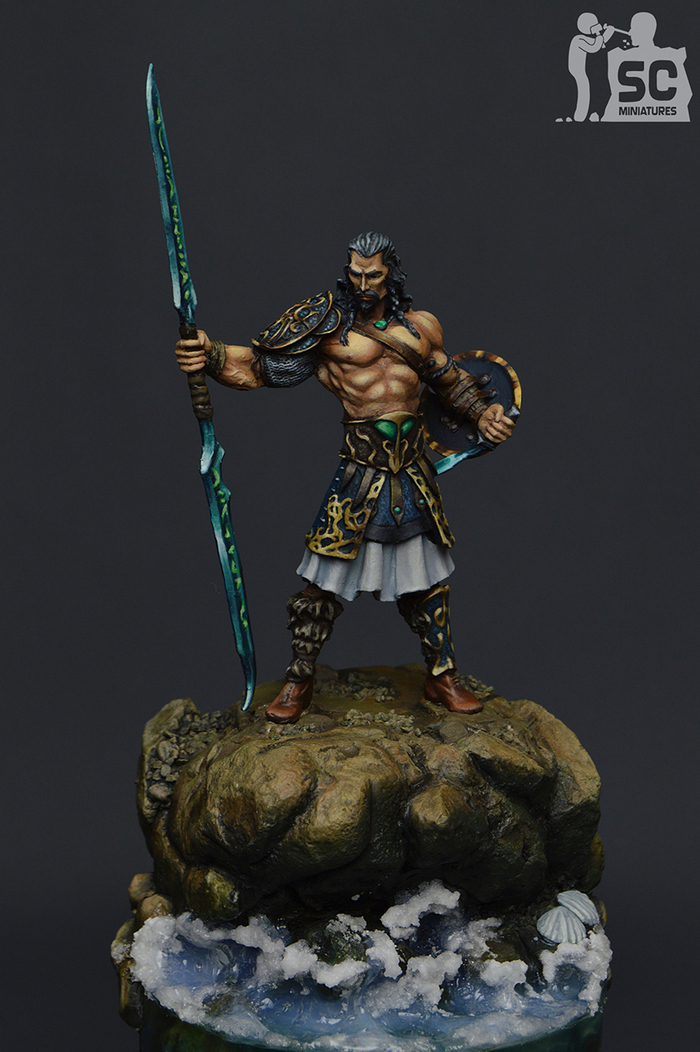 Painted miniature 54mm. - My, Longpost, Painting, Miniature, Modeling, Hobby, Creation, With your own hands
