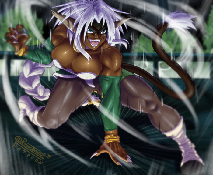 Aisha Clan-Clan Pltnm06ghost, ,  , Aisha clan-clan, Outlaw Star, , Anime Art