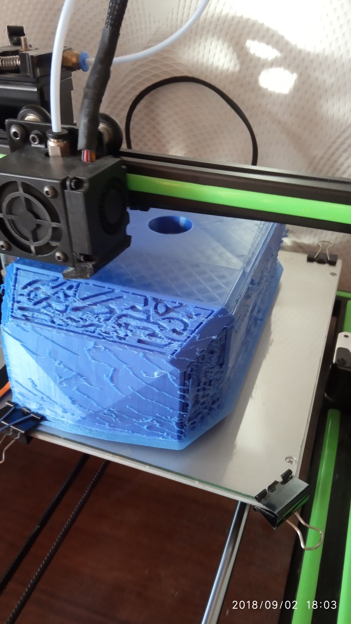 The first experience of large-scale 3D printing - My, 3D печать, Anet A8, Tor, Marvel, Longpost