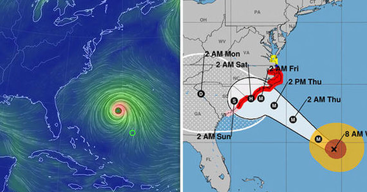 Карта ураганов сша