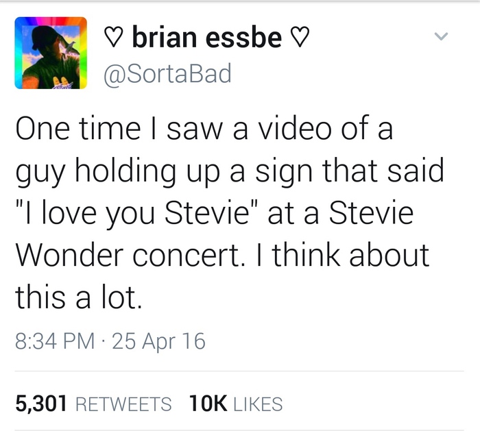 Really... - Concert, Stevie Wonder, The blind