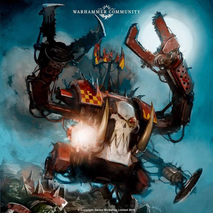 Epic art from Games wOrkshop. - Warhammer 40k, Games Workshop, Orcs, , Wh Art