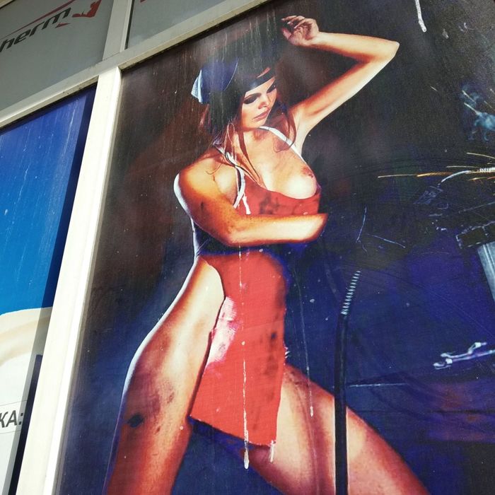 Outdoor advertising, Makeevka - NSFW, Design, Advertising, Outdoor advertising, Makeevka