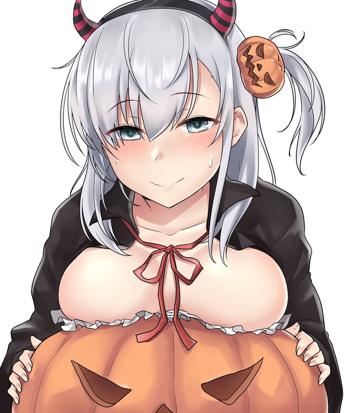 Anime Art - Anime, Anime art, Kantai collection, Suzutsuki, Halloween