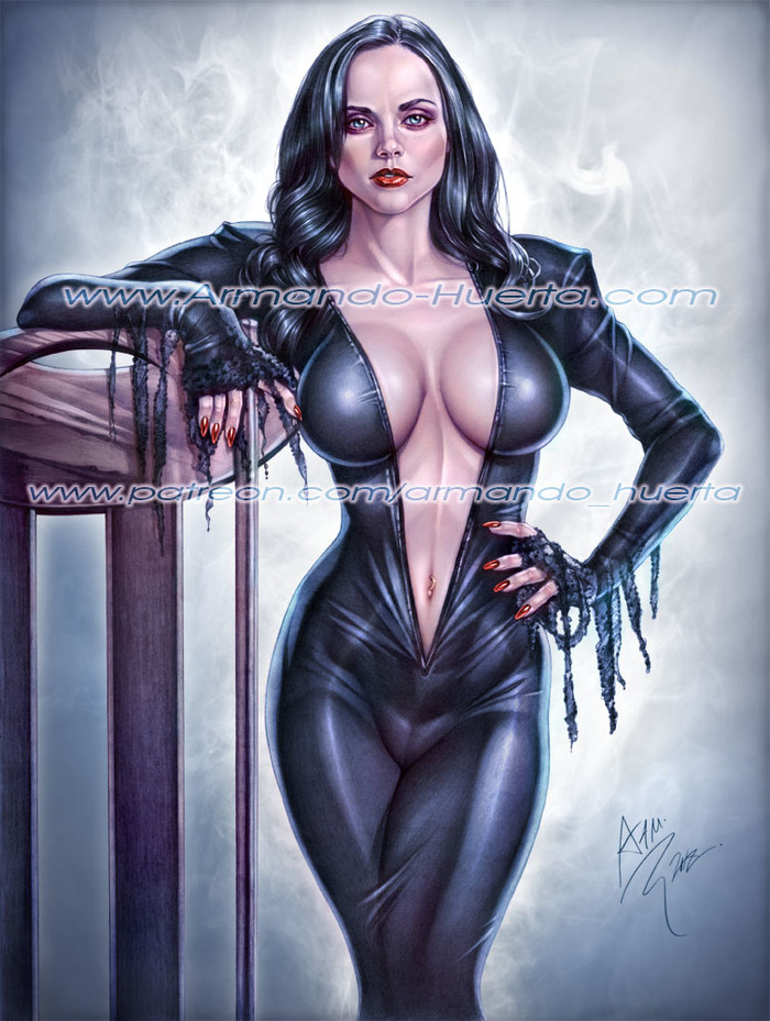 Morticia - Deviantart, Art, Drawing, Movies, Halloween, , The Addams Family