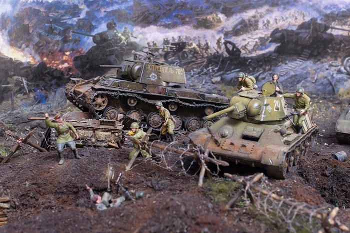 Kursk Bulge - Modeling, Stand modeling, The Great Patriotic War, Battle of Kursk, Longpost