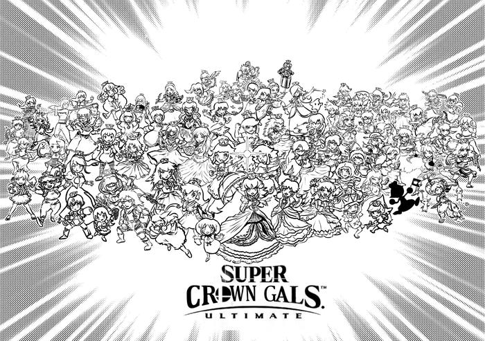 Crown for everyone - Bowsette, Super crown, Super smash bros, Nintendo