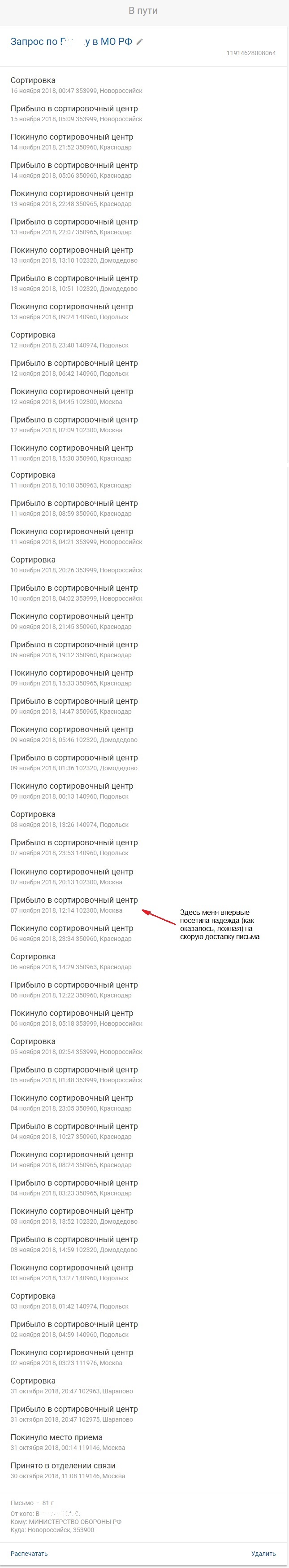 История одного письма | Пикабу