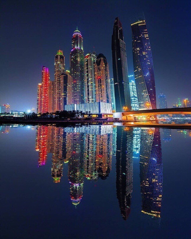 Dubai - UAE, Dubai, Night city, Images