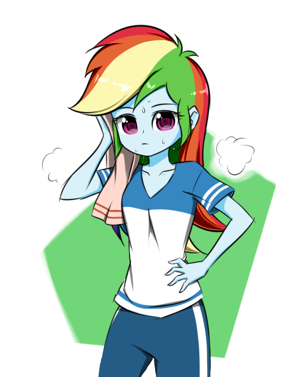 Sweaty Dashie - My little pony, Equestria girls, Rainbow dash, Twilite-Sparkleplz