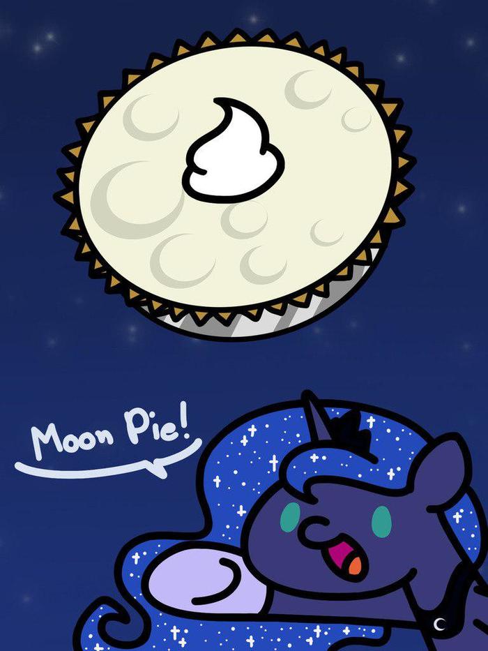 moon cake - My little pony, Princess luna, Flutterluv