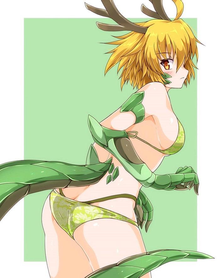 Dragon girls part 1 - NSFW, Anime art, Anime original, Monster girl, Dragon girl, Etty, Longpost