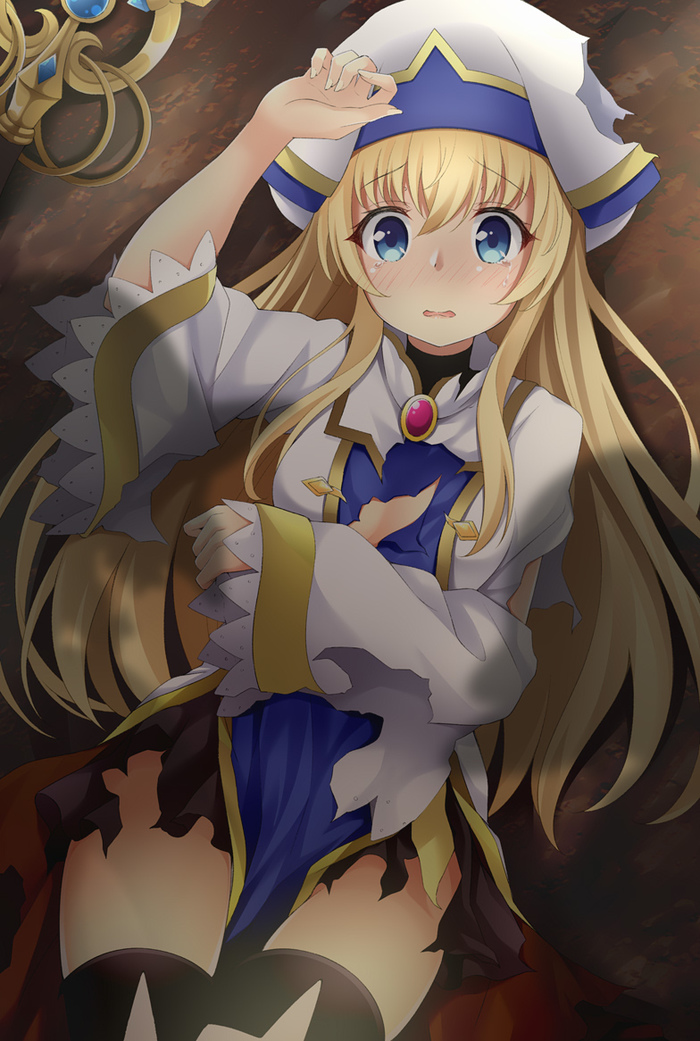 Priestess - Goblin slayer, Priestess, Anime art, Embarrassment