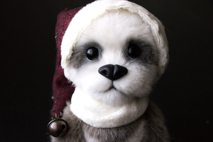 Panda Roni. - My, Bears, Soft toy, Author's toy, Handmade, Needlework without process, Panda, Longpost