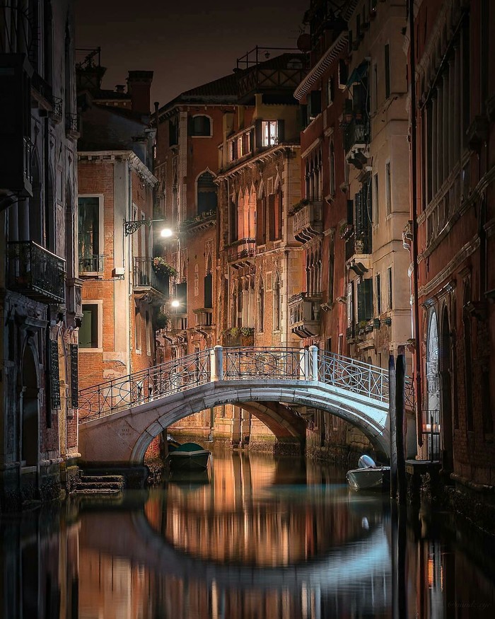 Venice, Italy - Night, beauty, The photo, Venice, Italy, Architecture, Romance