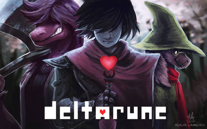 Monster, Human and Dark Prince - Deltarune, Kris, Susie, Ralsei, Art, Games