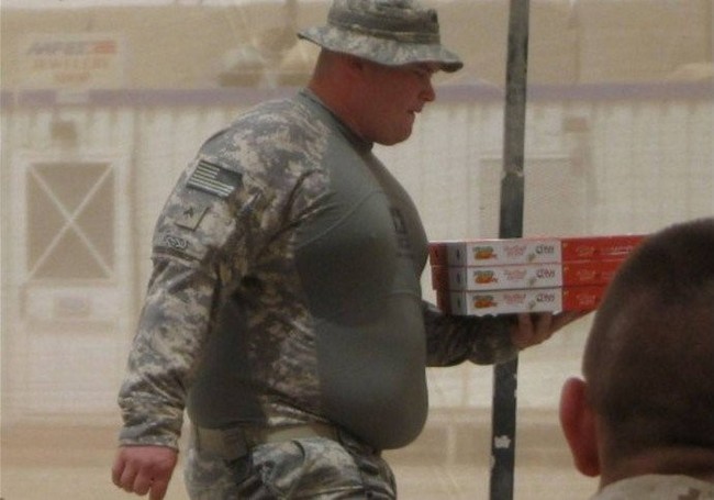 Bullfrog army... Jabba warriors... - Soldiers of failure, US Army, Longpost, Fat man, Fast food, Thick, Fullness