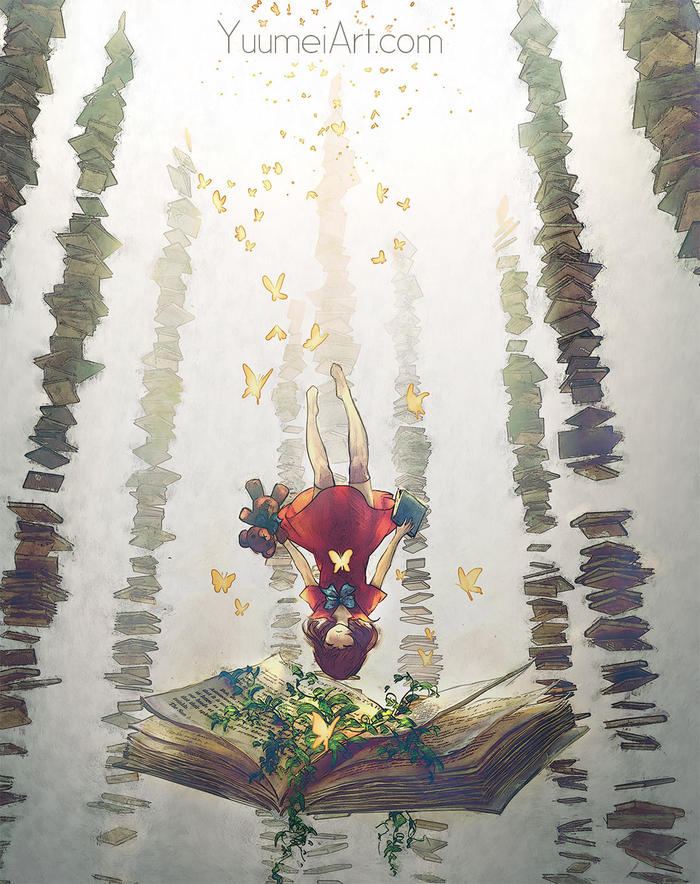 Falling into Dreamland - Art, Yuumei