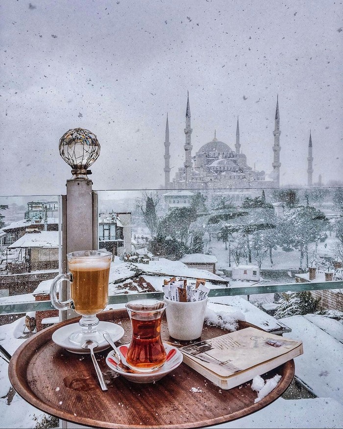 Зимний Стамбул Фотография, Стамбул, Турция, Красота, Зима, Снег, Мечеть, Ислам