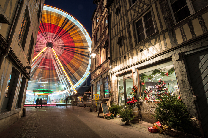 Night at Christmas. Rouen. - Night, Christmas, Rouen, Normandy, The photo