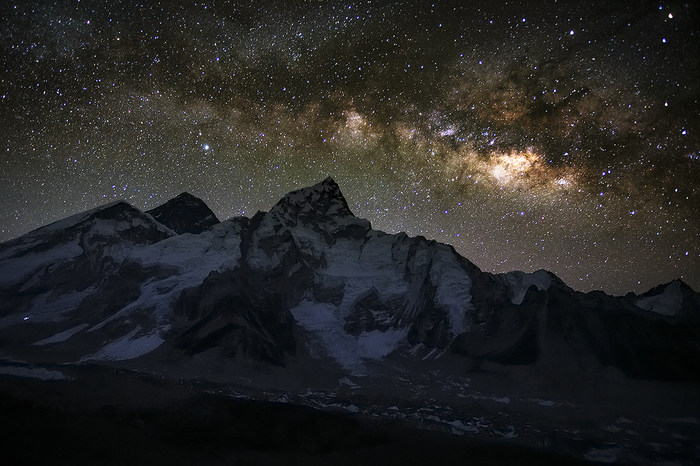 Звездная бездна над Эверестом. Фотография, Эверест, Длиннопост