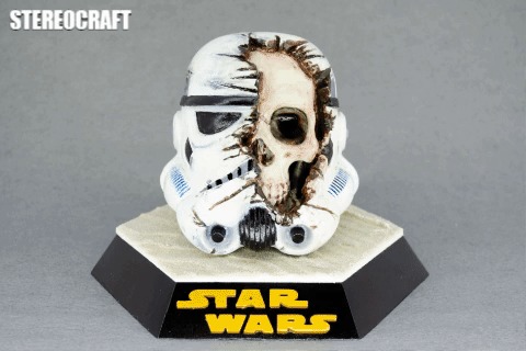 Star Wars Death Trooper 3D печать, Star Wars, Штурмовик, Гифка, Длиннопост