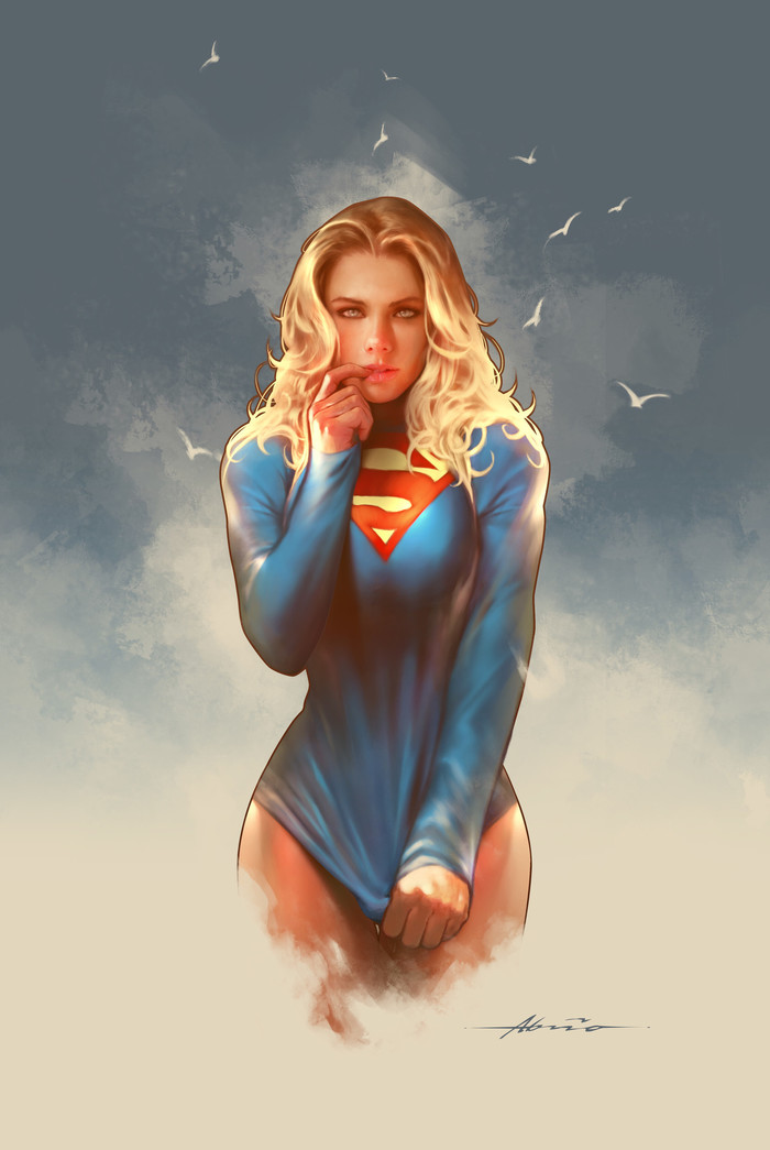 Super girl. - DC, Superheroes, Supergirl, Dc comics, Beautiful girl, Art